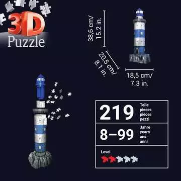 Lighthouse at Night 3D Puzzles;3D Puzzle Buildings - image 6 - Ravensburger